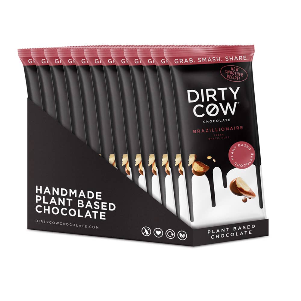 DIRTY COW CHOCOLATE - Vendita all'ingrosso Barretta di cioccolato - **NUOVO** Barretta di Cioccolato Vegana a Base Vegetale Brazillionaire2