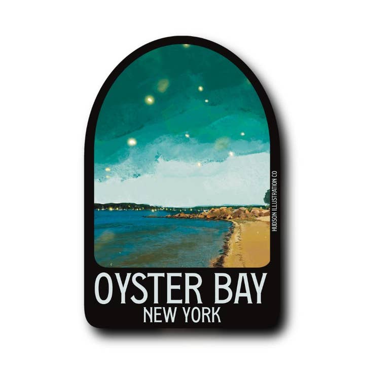 Pegatina/Imán/Impresión/Postal de Oyster Bay, Nueva York para venta al por mayor de About Town Co