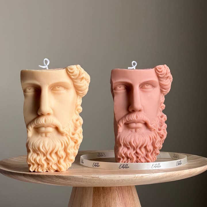 Estelle Studio - Wholesale Novelty Candle - Greek Statue Half Head Candle