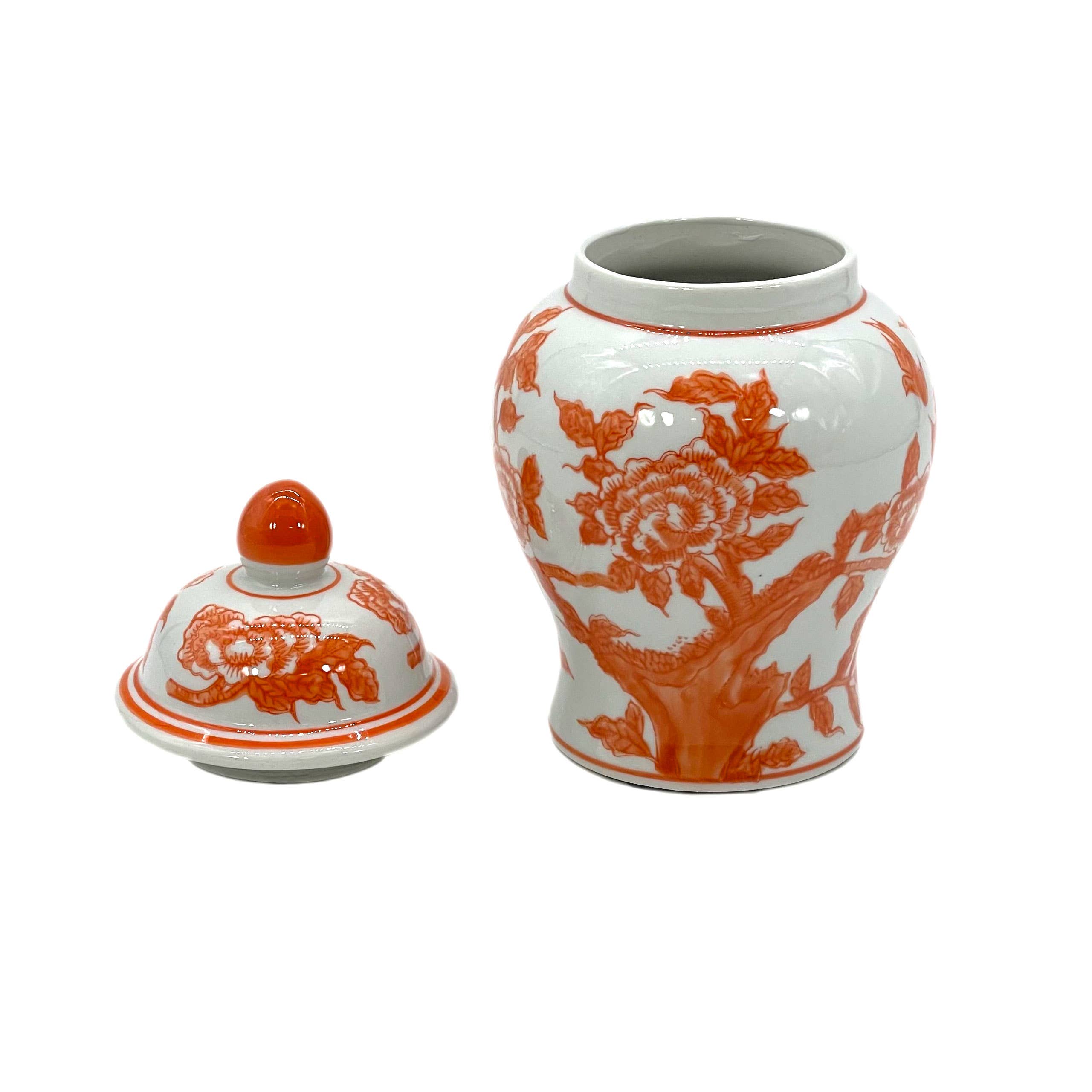 Galt International Company – wholesale Decorative jar – Small Chinoiserie Ceramic Decorative Tea & Ginger Jar 8"12