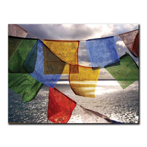 Notecard - Tibetan Prayer Flags - Package of 6 for wholesale by Syracuse Cultural Workers