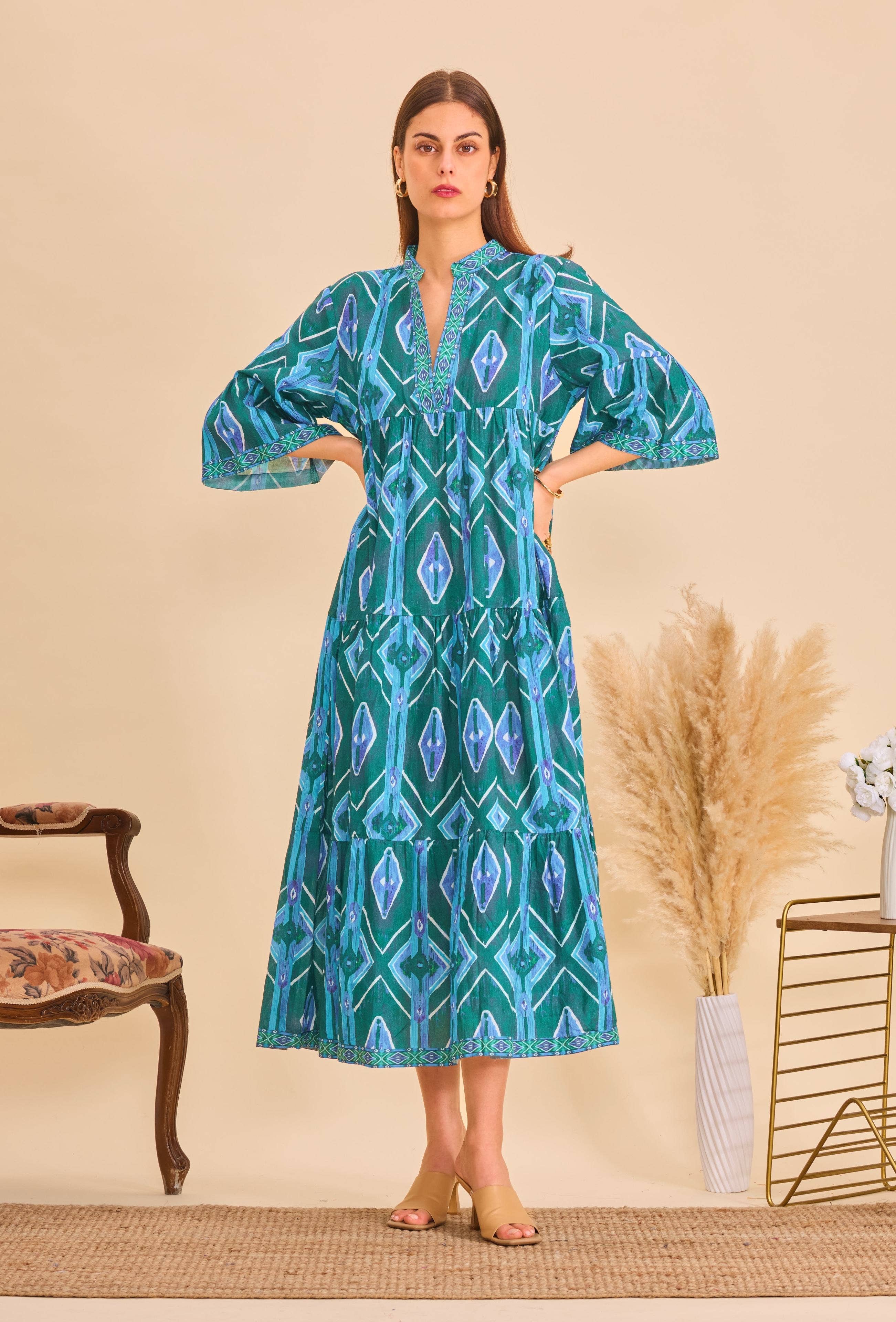 IP Long batik cotton dress - Orice for wholesale on Faire