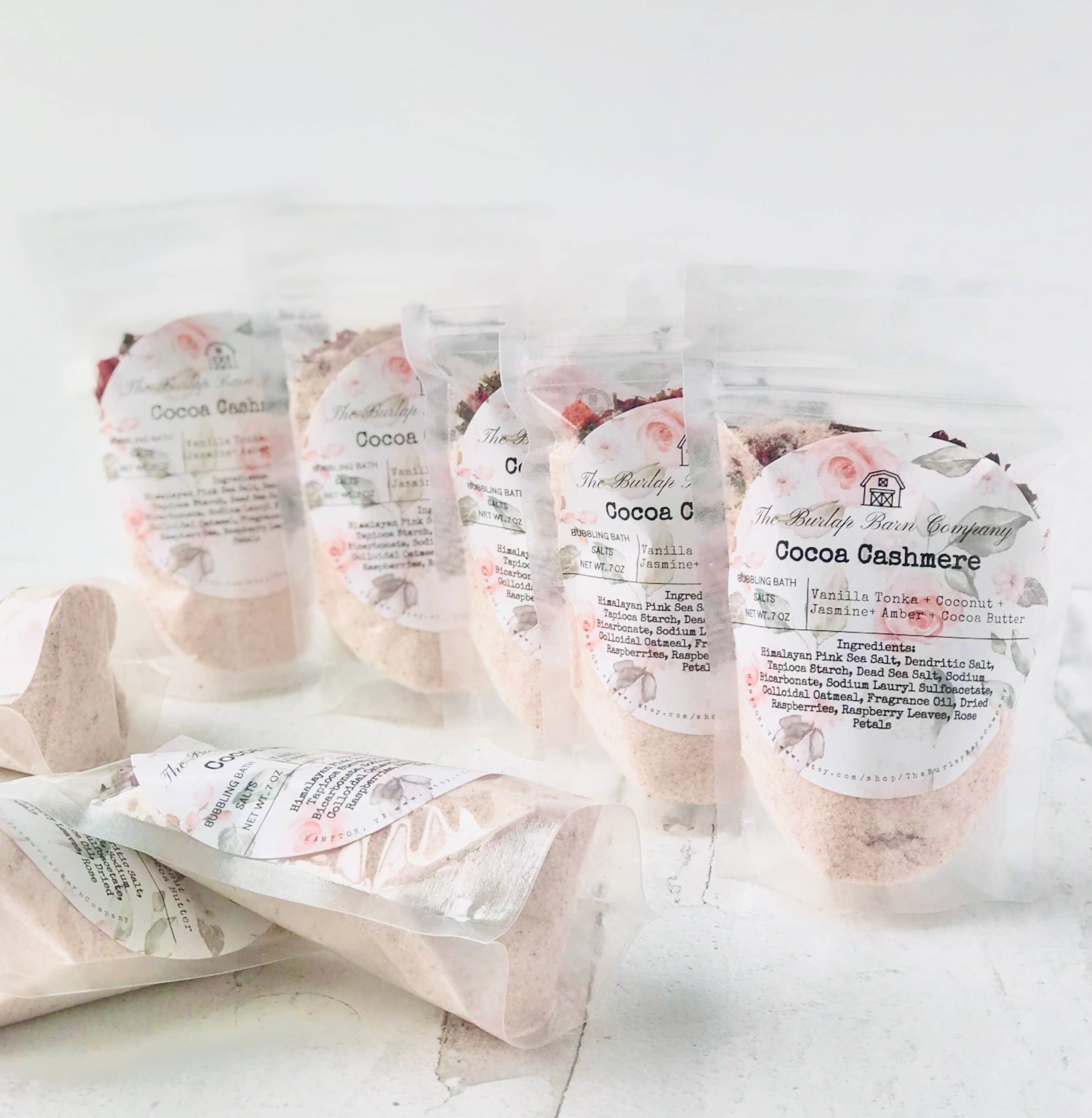 The Burlap Barn Company - Wholesale Bath Salts - Cocoa Cashmere Bubbling Bath Salts3