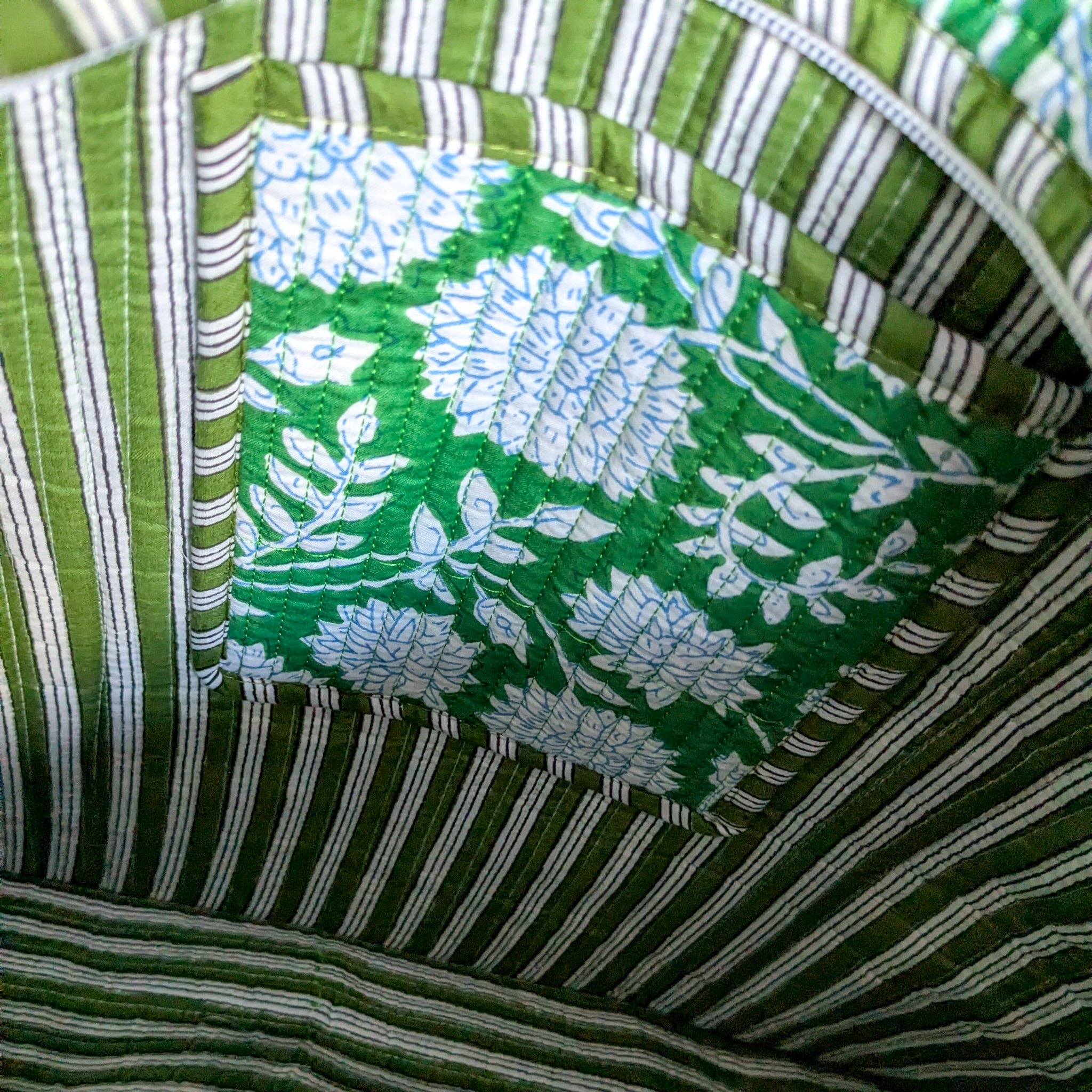 Shakti.ism - Wholesale Tote Bag - Women's - Quilted Market Tote Bags: Colourful Screen Printed Kantha Tote Bags, Ethically Handmade in India9