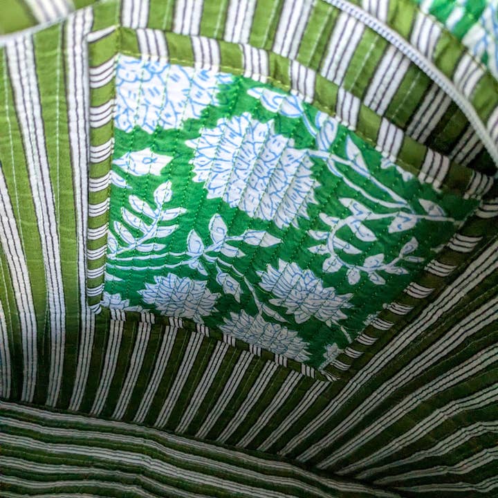 Shakti.ism - Wholesale Tote Bag - Women's - Quilted Market Tote Bags: Colourful Screen Printed Kantha Tote Bags, Ethically Handmade in India9