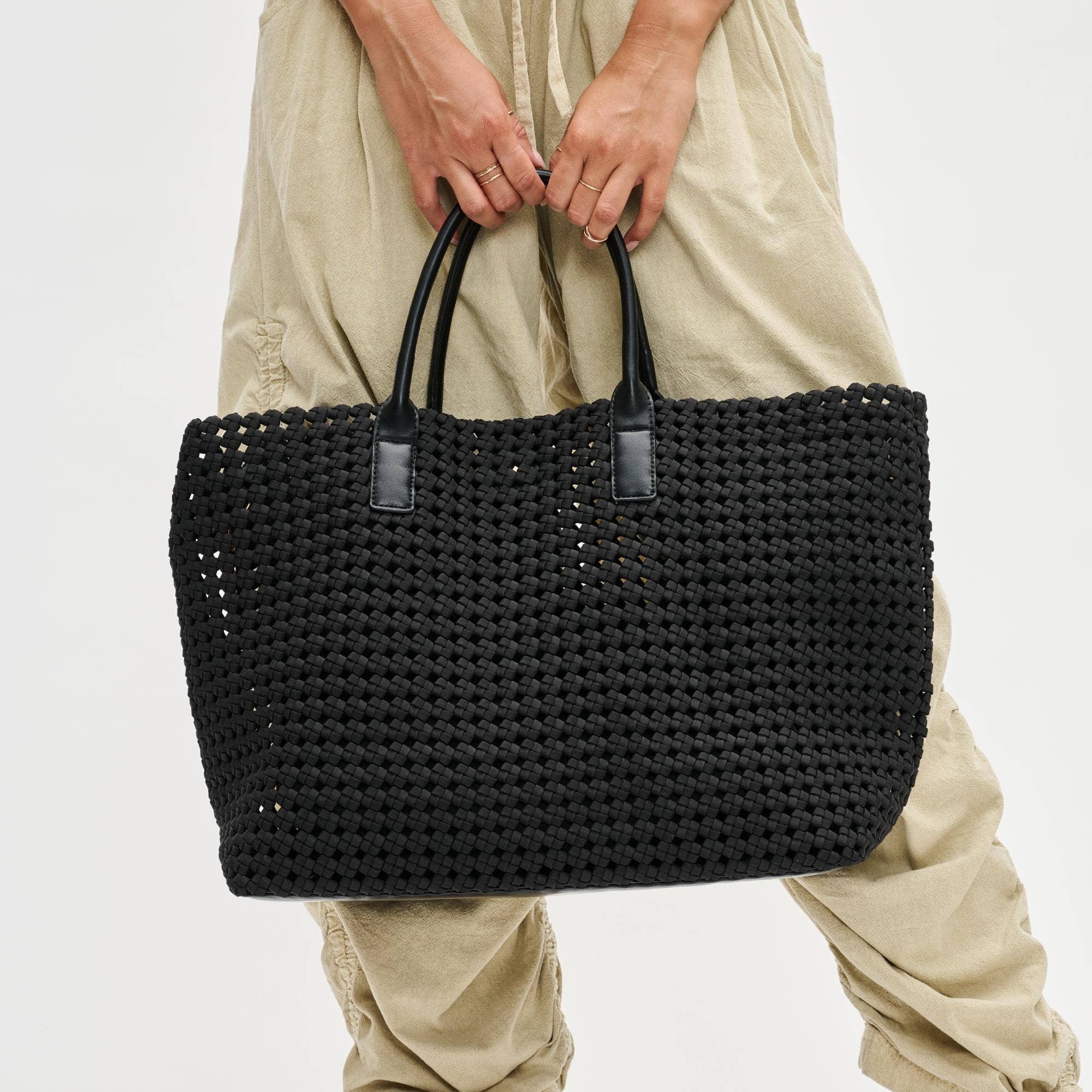 Sol and Selene - Vendita all'ingrosso Borsa tote - Donna - Borsa Grande Intrecciata a Mano Solstice0