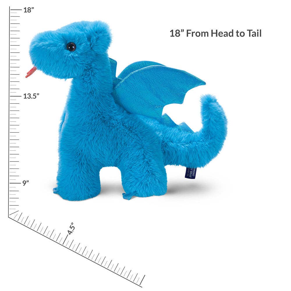 Vermont Teddy Bear - Wholesale Stuffed/Plush Toy - Kids & Baby - 18 In. Oh So Soft Blue Dragon3
