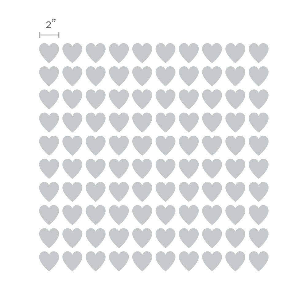 Simple Shapes - Wholesale Wall Decal/Stickers - Small Hearts Wall Decal3