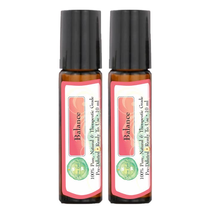 Saffron Herb Co. - Wholesale Essential Oil Roll-On - Balance Essential Oil Roller Bottle Blend • 100% Pure & Natural • Pre-Diluted • Ready To Use1