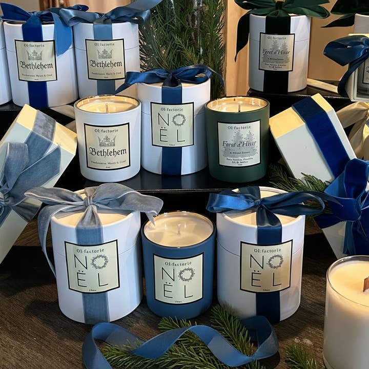 Vacances de Noel pour la vente par Olfactorie Candles + Apothecary