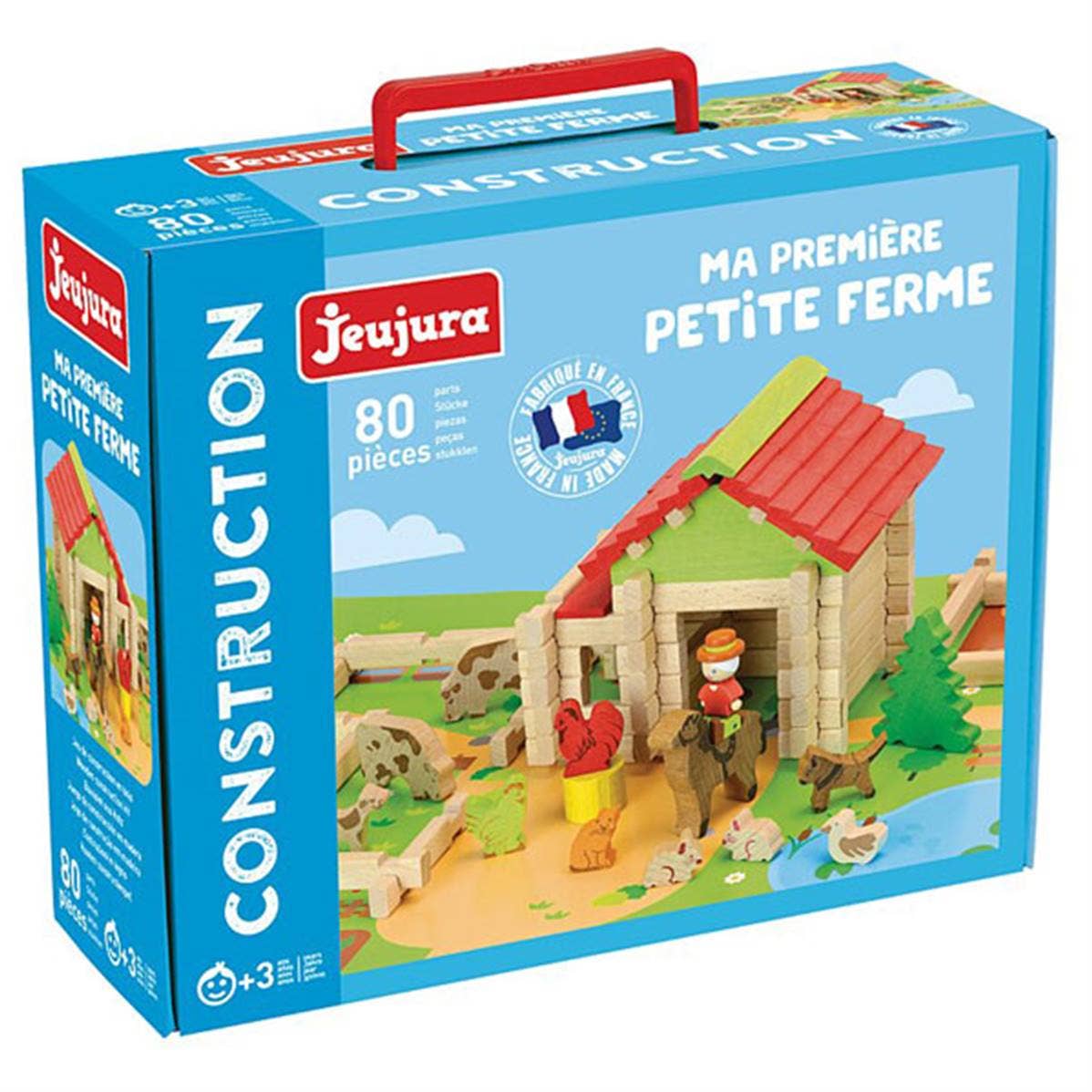 TSJJ - Wholesale Toy Set - Kids - Jeujura First Wooden Farm - 80 Pieces0