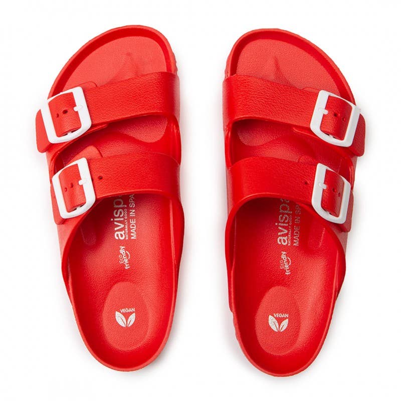 Avispas – wholesale Sandaler - Dam – Nya Coachella röda sandaler med bio EVA och spännen3