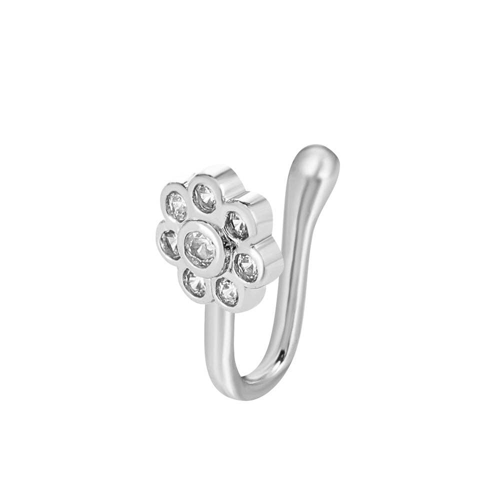 SALINA TRADING INC - Wholesale Neusring - U-vorm Ster Hart Kroon Niet-piercing Neusring3
