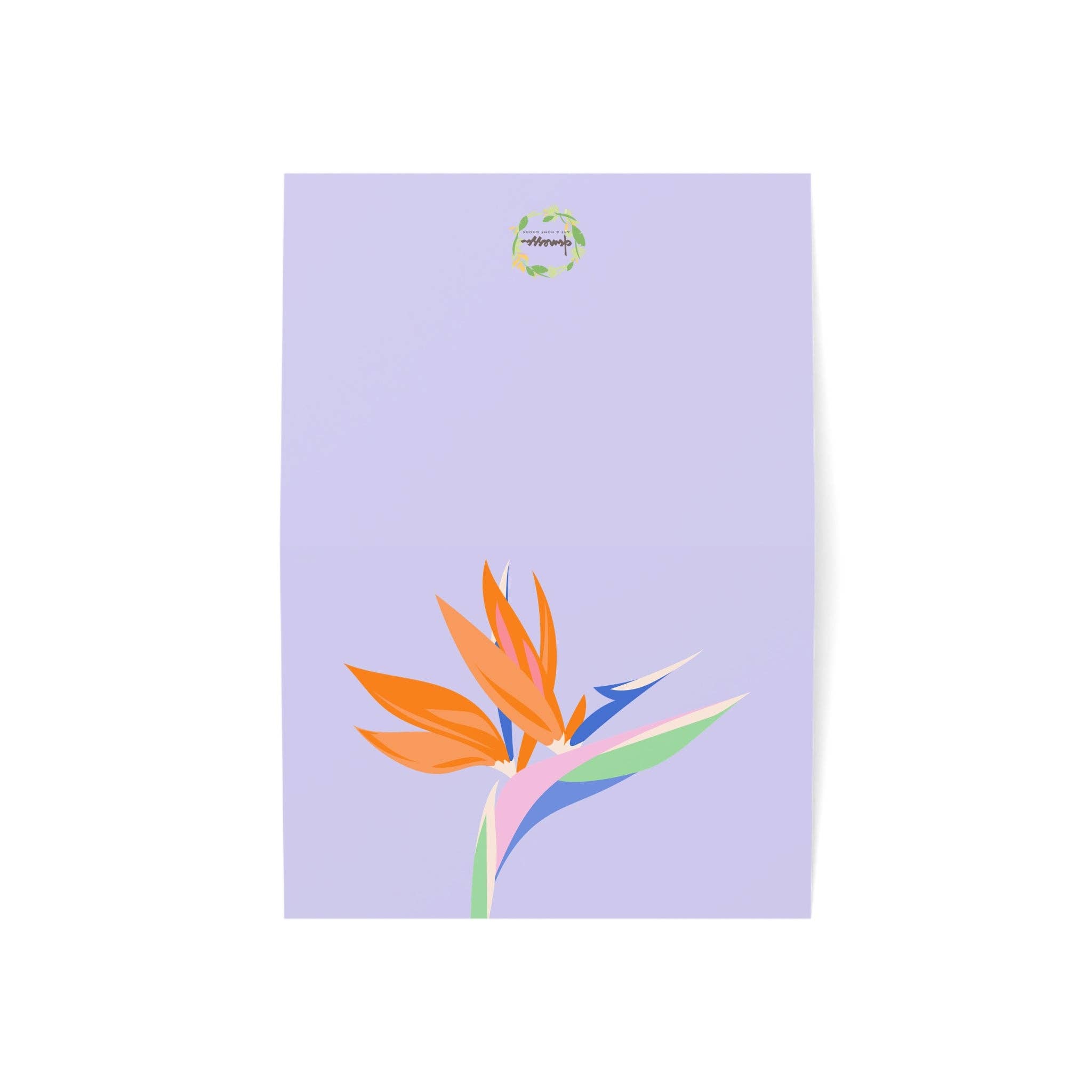 DANESSA - Wholesale Everyday Greeting Card - Tropical Flowers Greeting Cards - Birds of Paradise2
