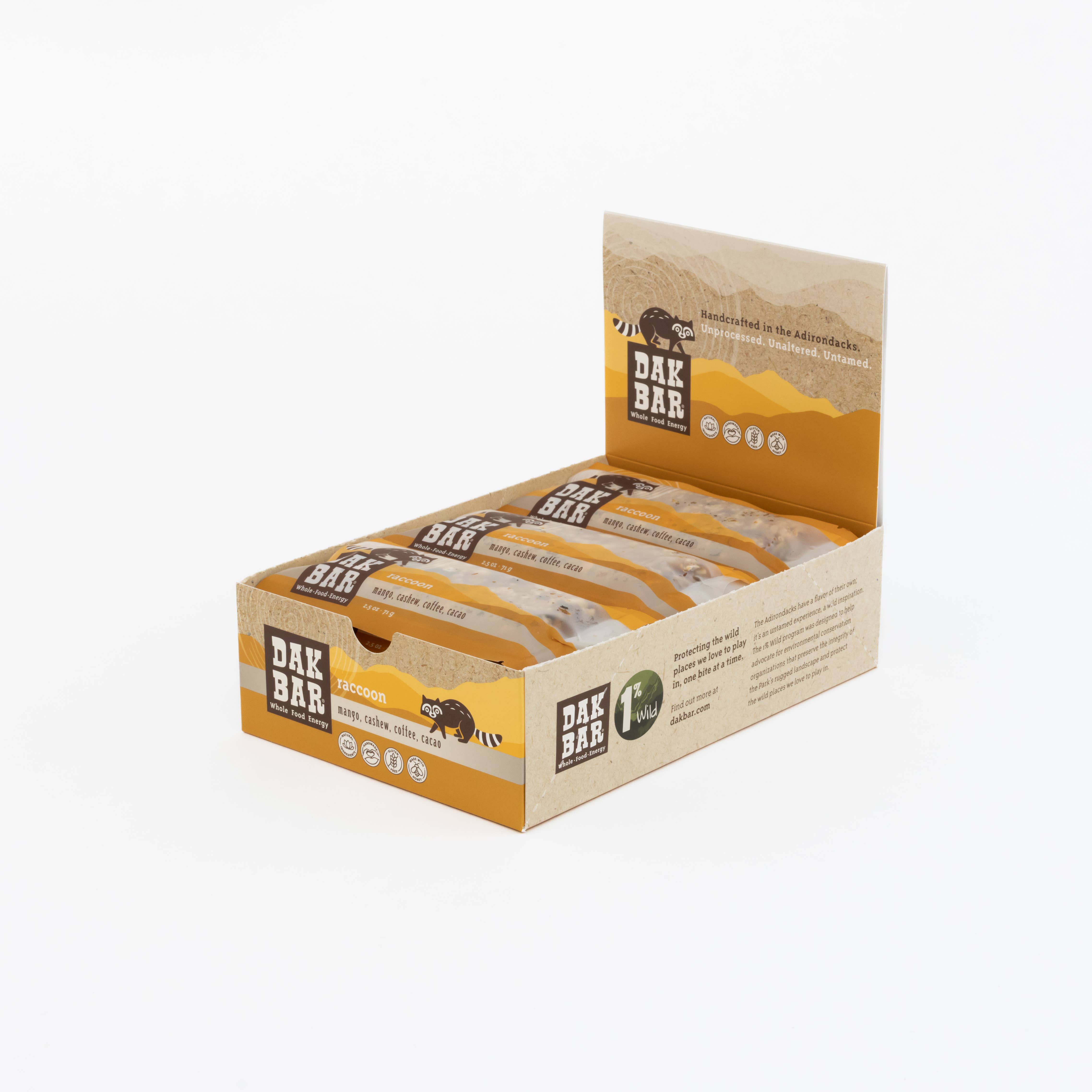 Dak Bar - Wholesale Snack Bar - Raccoon Bar - Cashew, Mango, Cacao, & Coffee Bean Snack Bar6