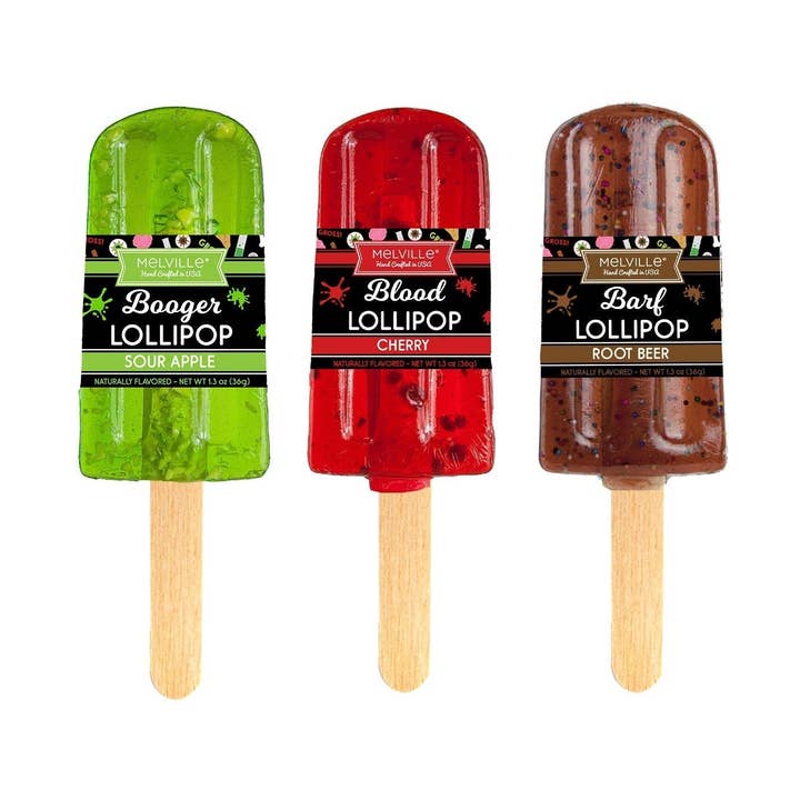 Gross Out Halloween Lollipops - Assorted for wholesale by Melville Candy Company
