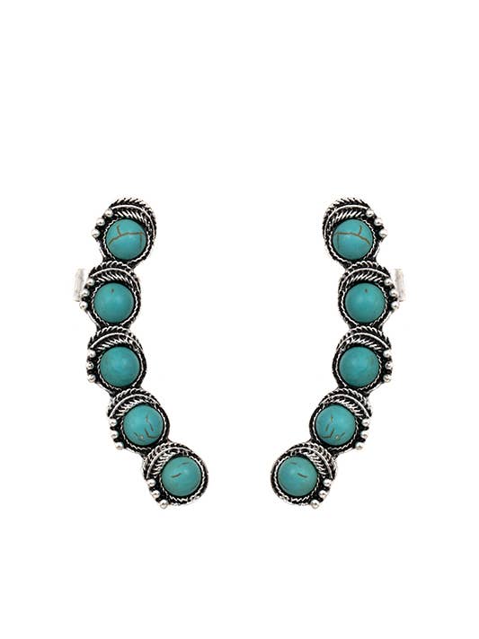 RUND INRAMAD PÄRLA ÖRA MANSCHETTEN SE1934 för wholesale av anbfashion