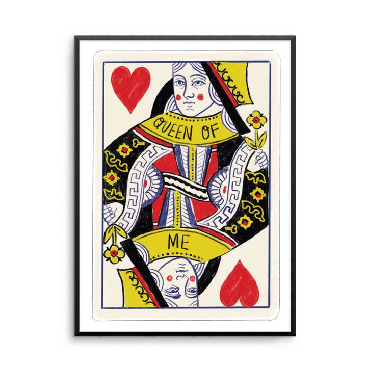 Dronning Af Mig Uindrammet Print for engroshandel hos Rosie Johnson Illustrates