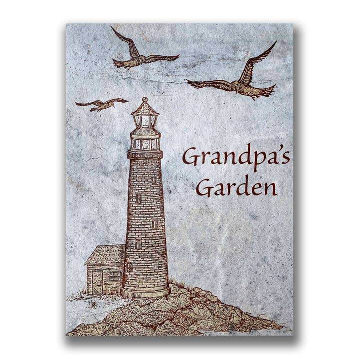 6" X 8" Vintage Lighthouse Garden/Lawn Stake for wholesale by Art of the Tile
