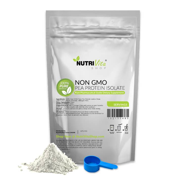 NutriVitaShop - Wholesale Protein/Superfood Powder - PEA PROTEIN PRO ISOLATE 80% -5lb