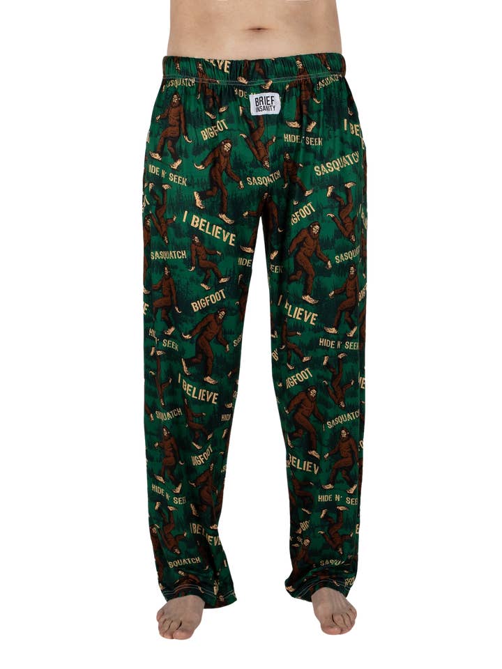 Pantalon de salon BigFoot Forrest vert pour la vente par BRIEF INSANITY