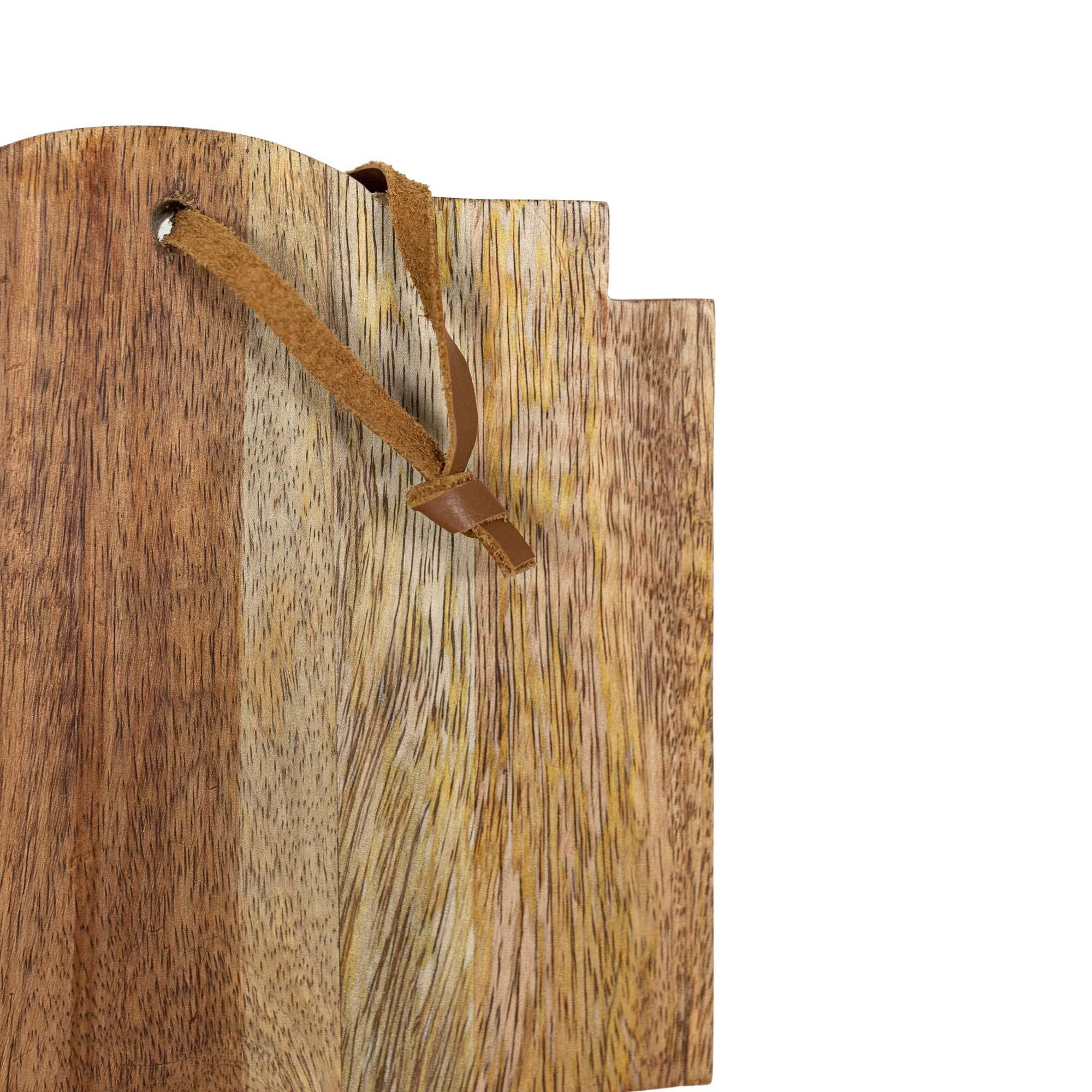 Foreside Home & Garden - Wholesale Cutting Board - Florence Pieced Square Cutting Board Natural Mango Wood1