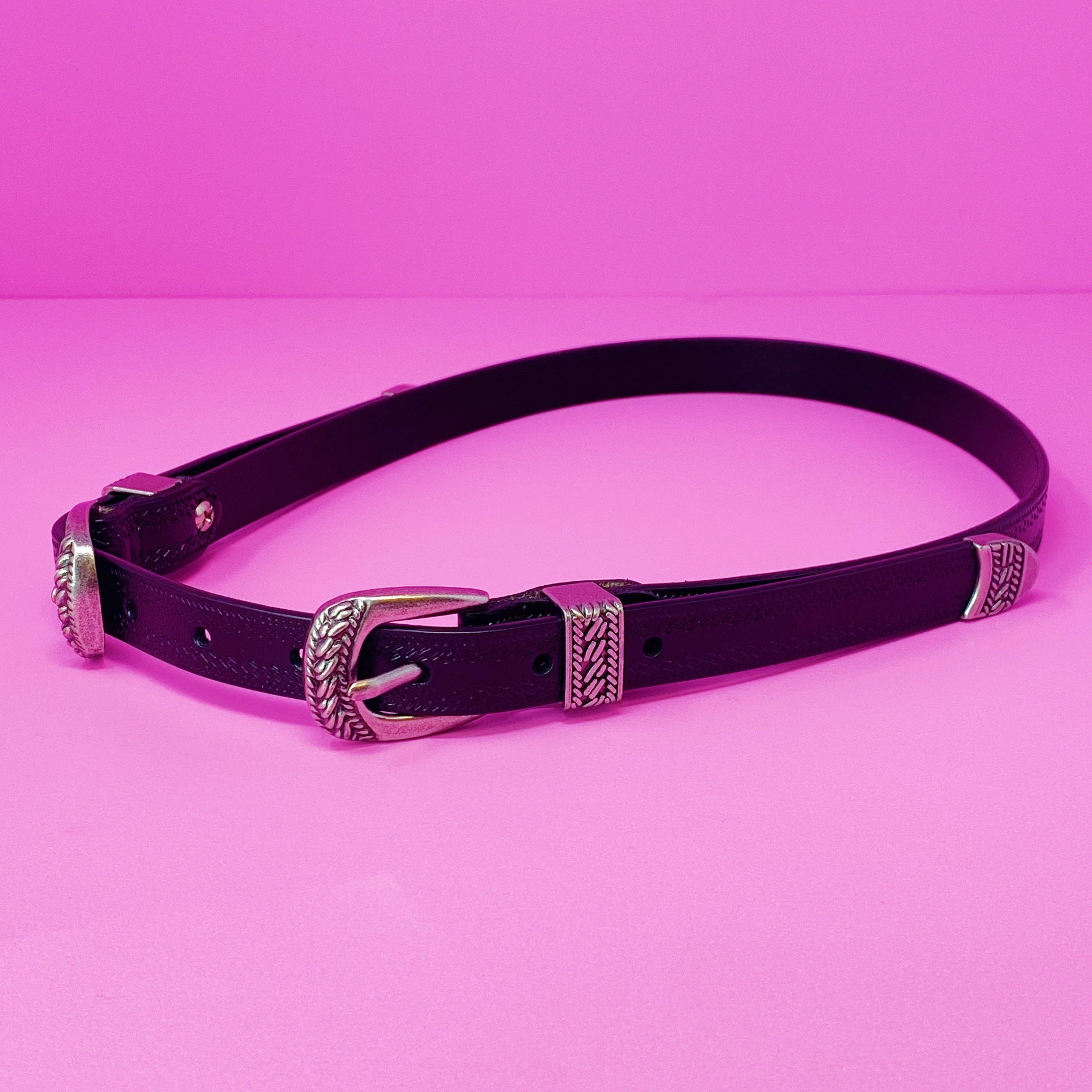Ellison+Young - Wholesale Belt - Women's - Genuine Double Buckle Belt8