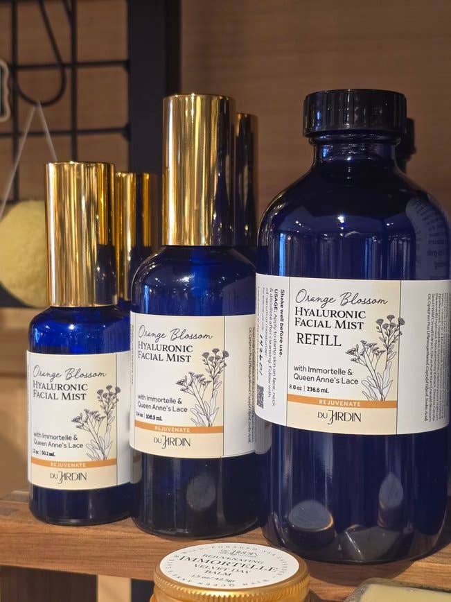Orange Blossom Hyaluronic Facial Mist for wholesale by Du Jardin Beauty