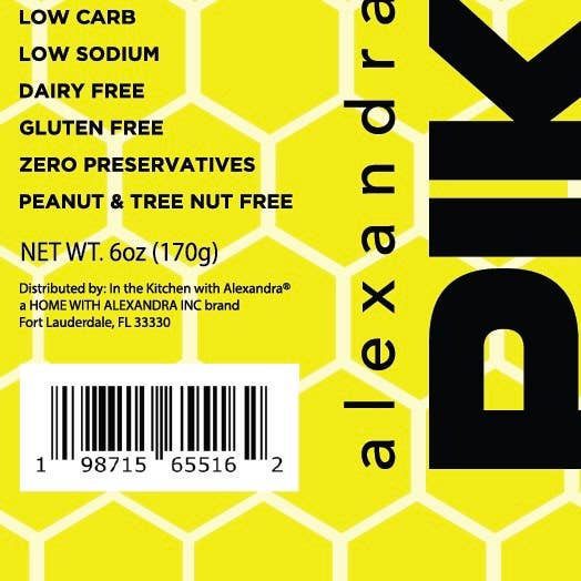 In the Kitchen with Alexandra - Wholesale Honey - Alexandra’s Pikliz Infused Hot Honey Sauce | Caribbean Sweet Heat Superfood | Low Carb, Low Calorie, Gluten Free, 6oz12