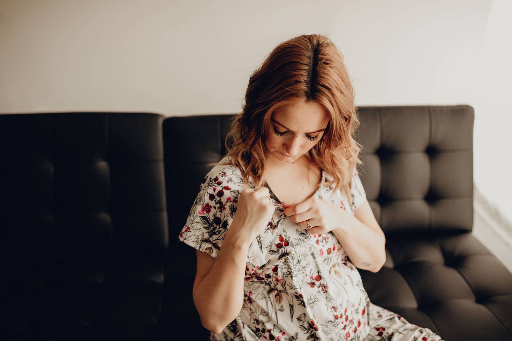 Three Little Tots - Wholesale Dress - Maternity - Floral Mommy Labor and Delivery/ Nursing Gown11