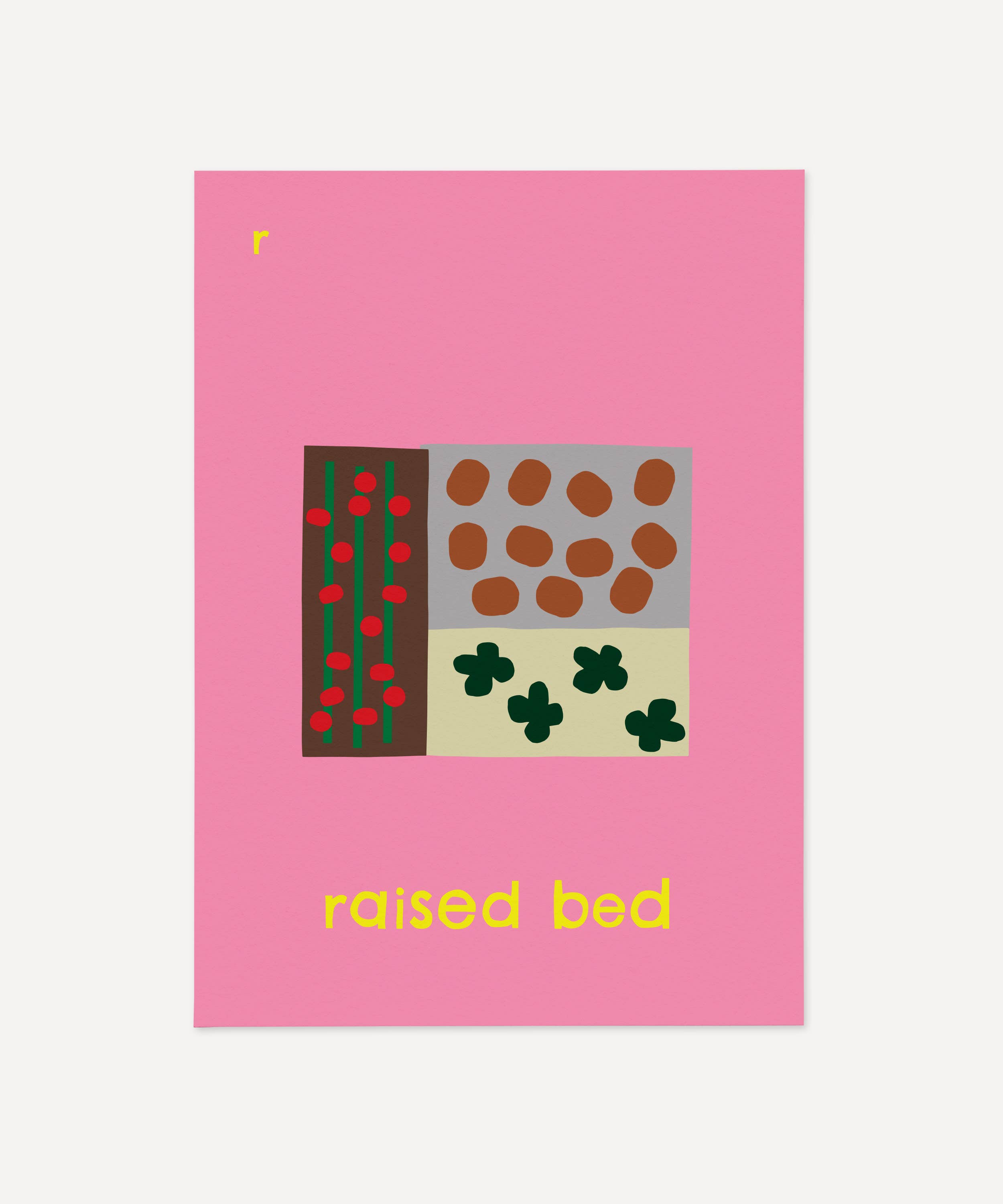 Surprise Radish - Wholesale Art Print - Raised Bed Print | Letter R Alphabet Print4