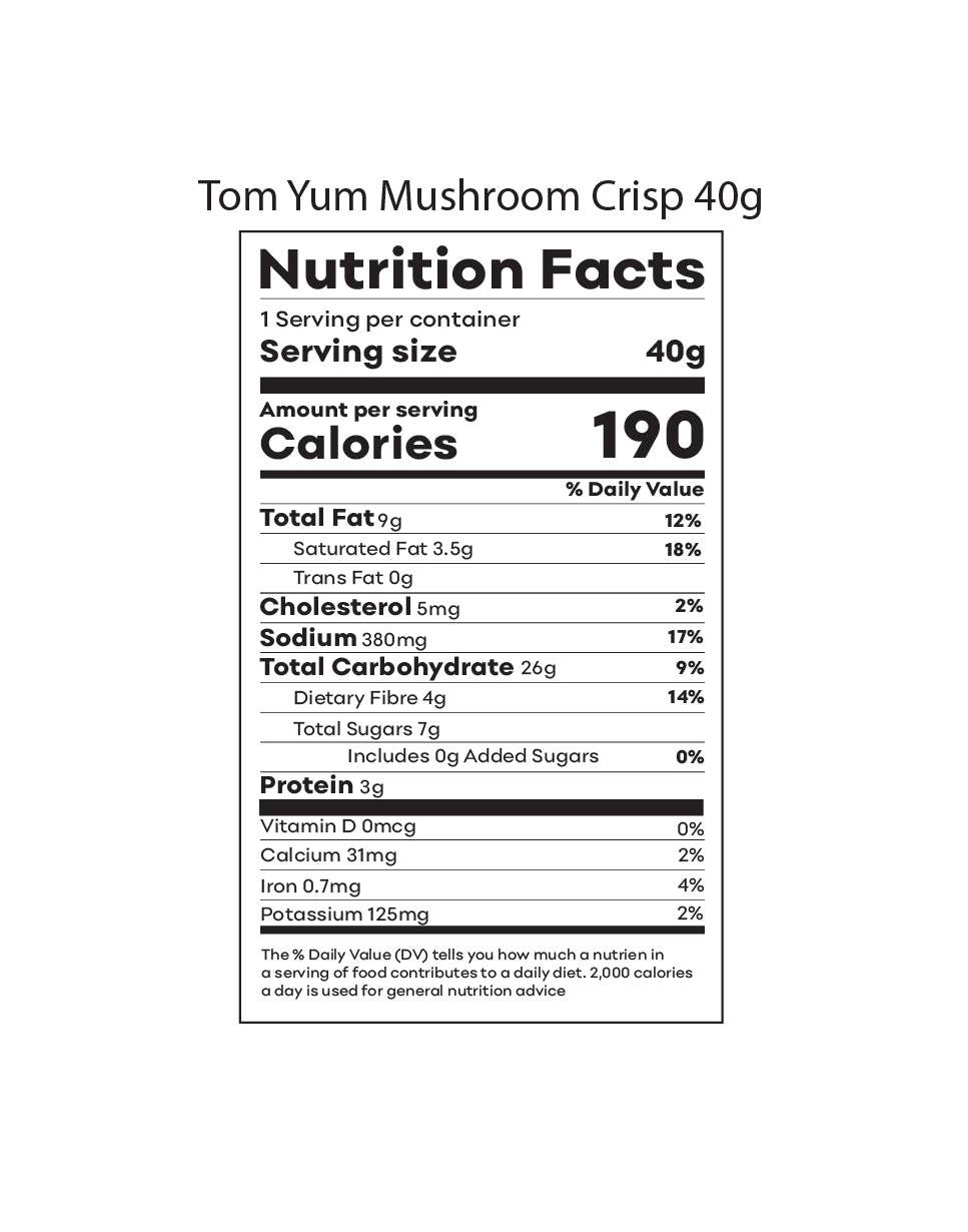 Asian Snacks - Wholesale Chips - MUSHROOM CRISPS - SPICY MALA FLAVOR - 40 Grams2