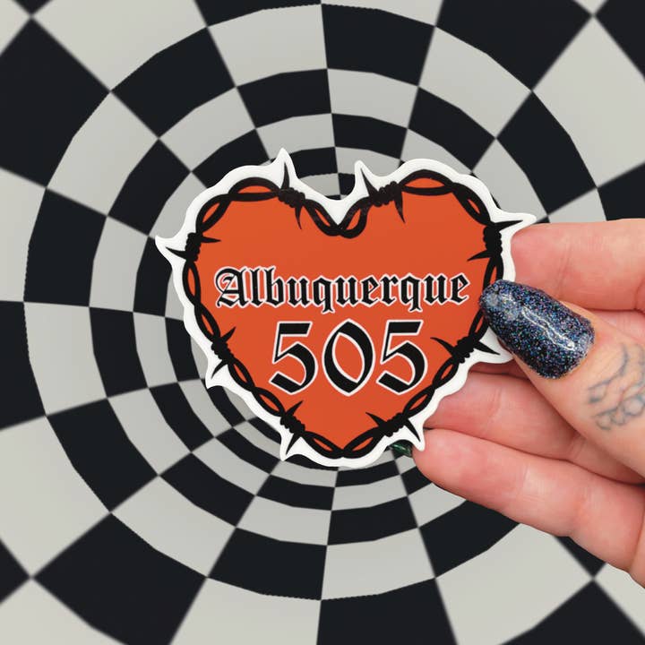 Albuquerque 505 Heart for wholesale by Hex Designz