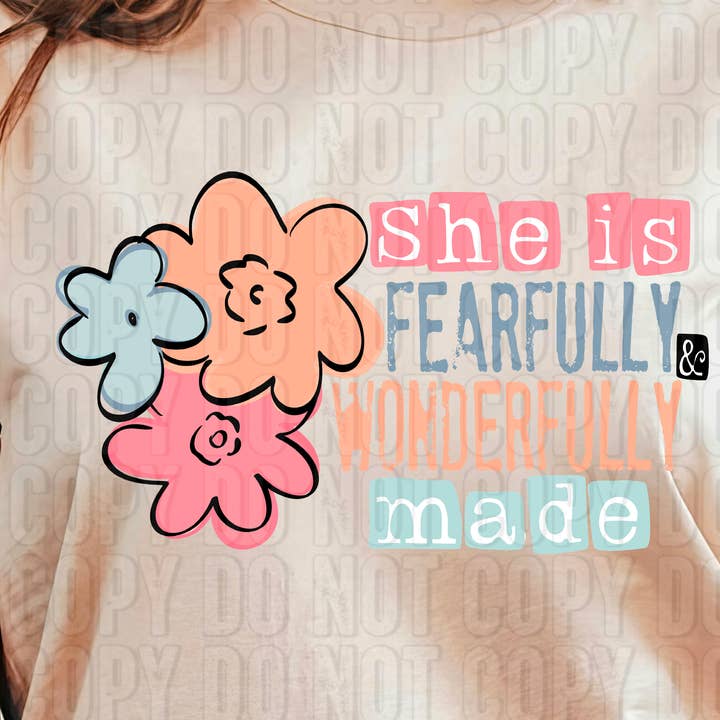 Hun er frygtelig og vidunderligt lavet DTF-overførsel for engroshandel hos K and M Designs