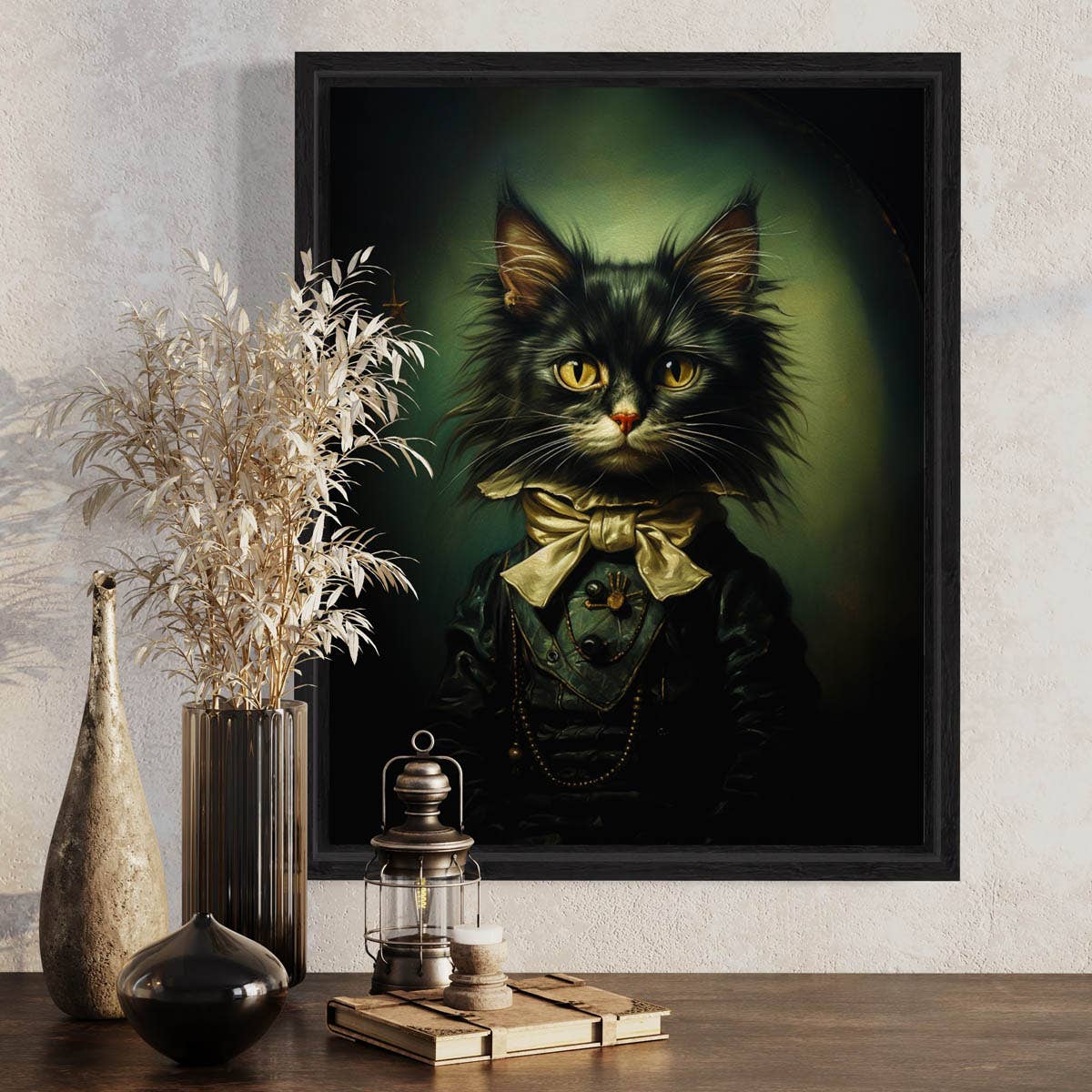 Salty Alyce - Wholesale Art Print - Gentleman Cat Vintage Portrait Wall Art 31AS5