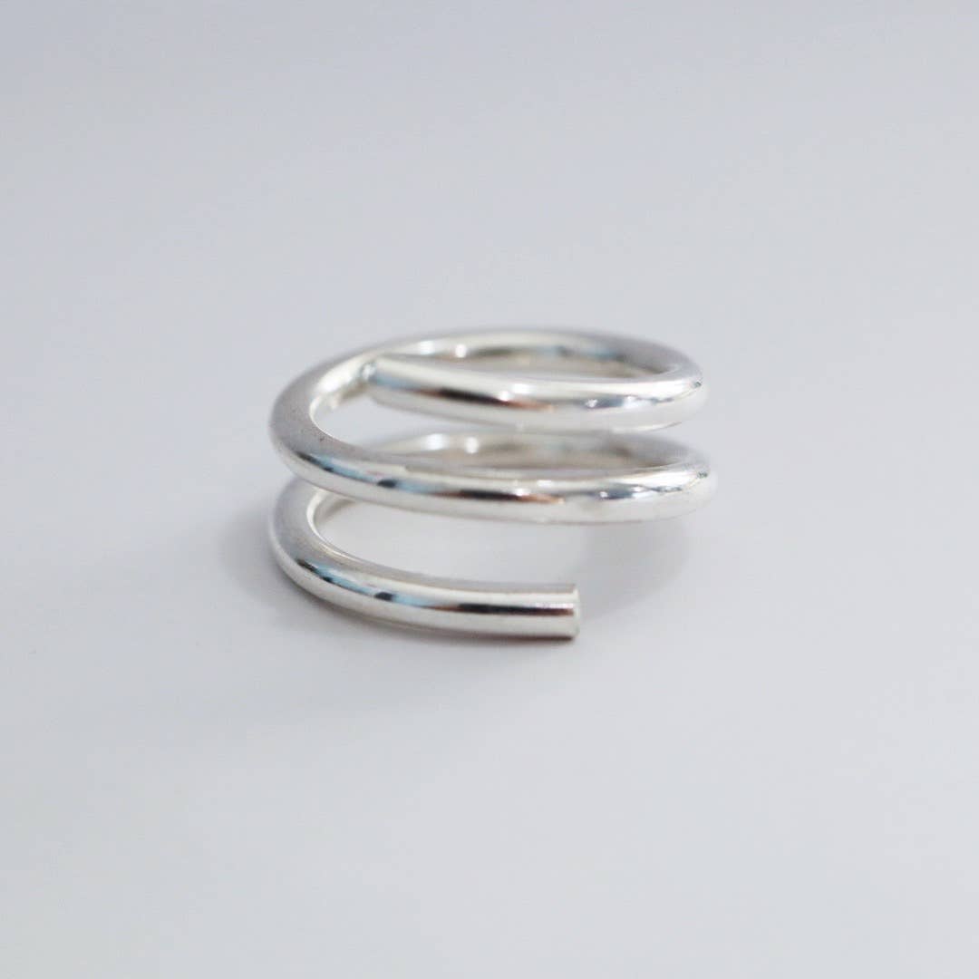 Metrix Jewelry - Wholesale Band/Stacked Ring - Industrial Spiral Ring in Sterling Silver8