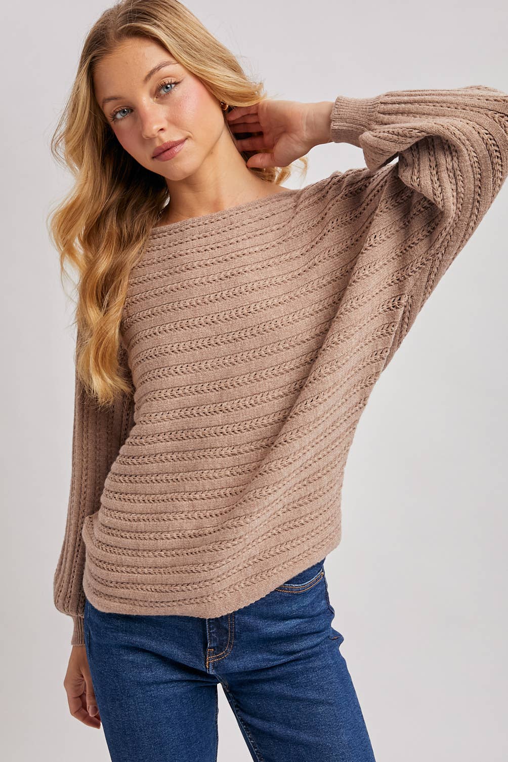 Bluivy - Vente Pull en maille – femme - PULL TEXTURÉ POLYVALENT23