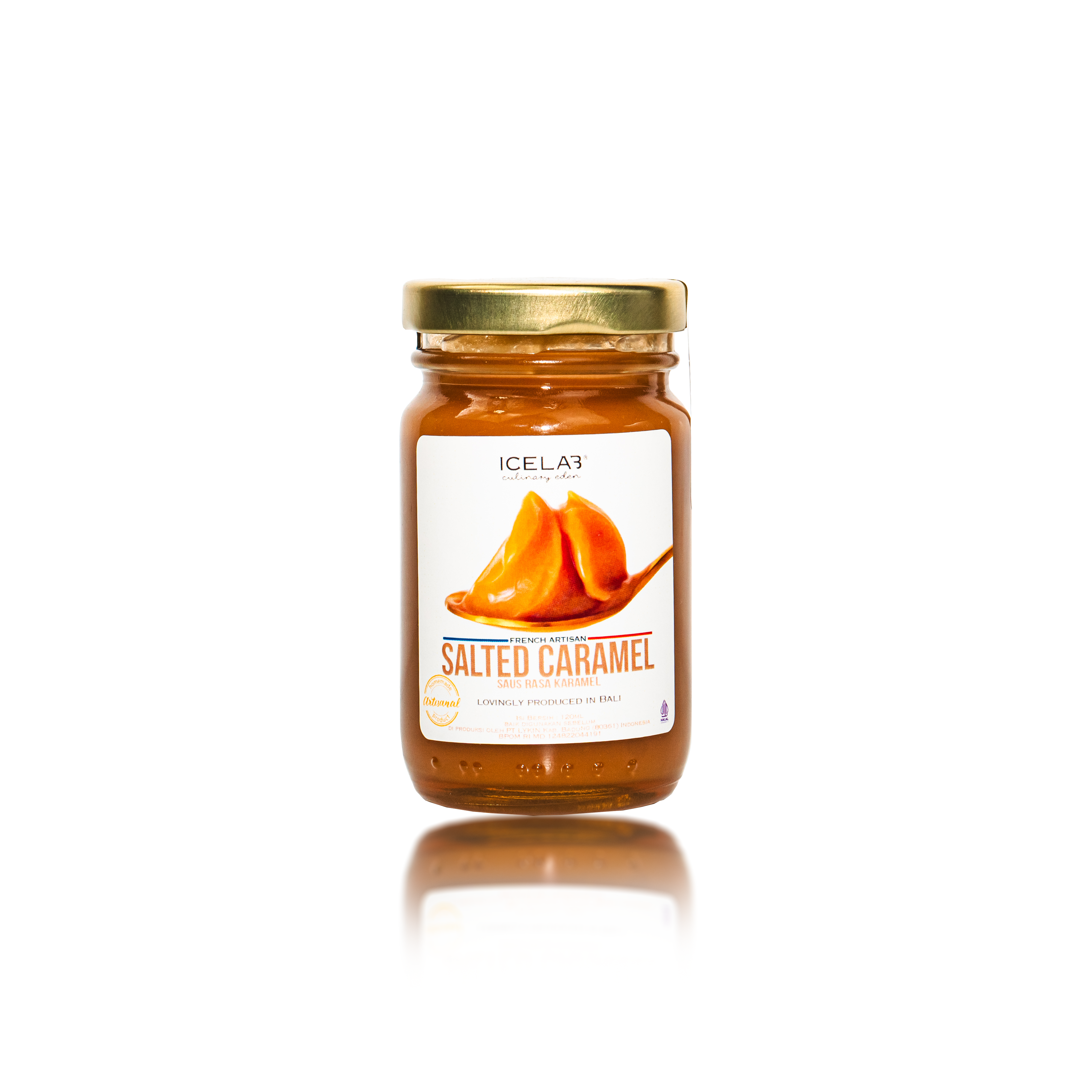 Icelab - Vente Confiture/gelée - Tartinade au caramel salé - Sauce naturelle et crémeuse1