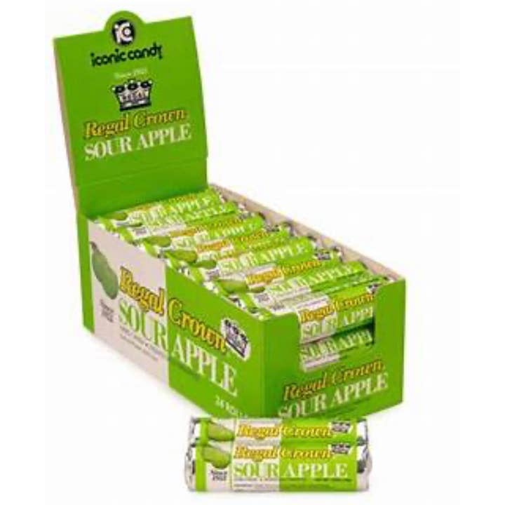 Nostalgic Regal “Sour Apple 🍏” Hard Candy Roll Est. 1953! for wholesale by O'Shea's Candies Sweet Shop