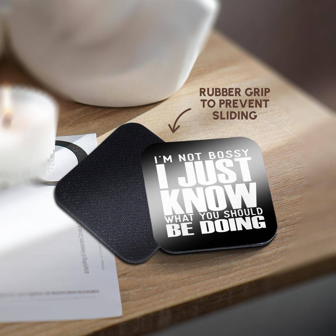 3dRose - Venta al por mayor Posavasos - 3dRose, No soy mandona, solo sé lo que deberías estar haciendo, Posavasos10