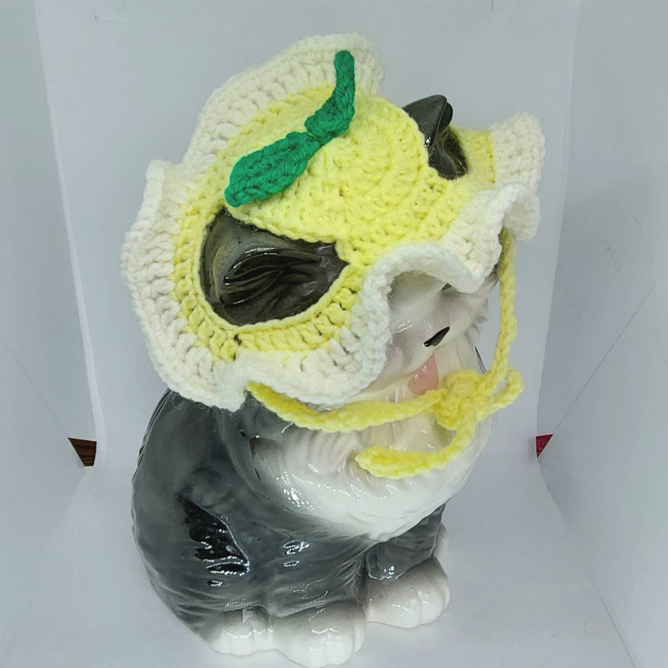 Glitter Ghost Clothing and Accessories - Vente Chapeau – chien - Chapeau citron au crochet - Bonnet pour chat - Bonnet pour animal de compagnie6