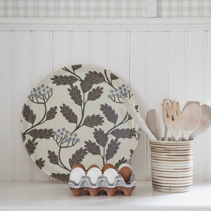 Spira of Sweden - Wholesale Serving Tray - RENFANA Tray Ø38 cm - Brown1