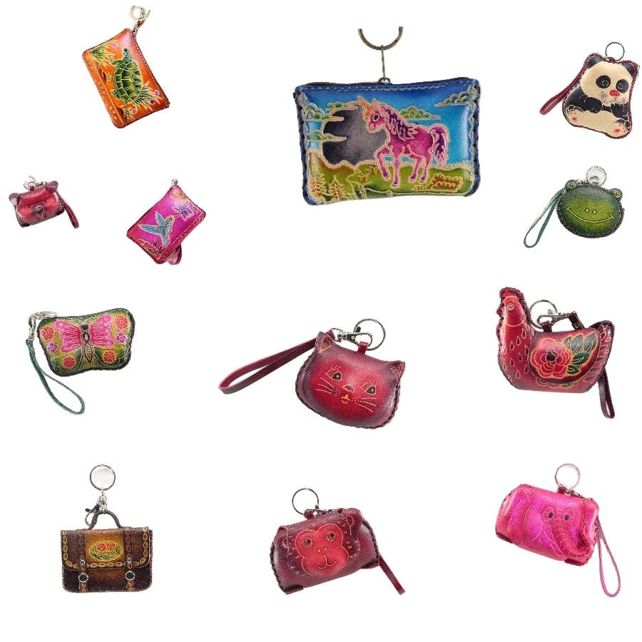 Sunflower Handmade leather inc – Porta-moedas - Mulher por atacado – Porta-moedas variadas em couro genuíno1