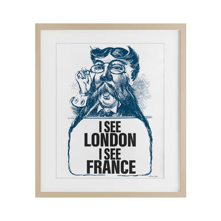 Stupell Industries - Wholesale Wall Sign - I See London & France - Print Under Glass Wall Art11