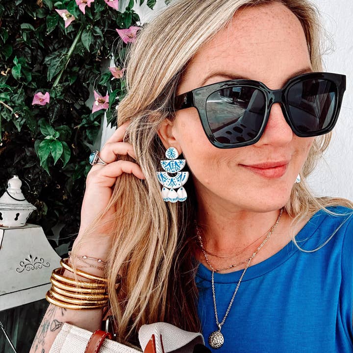 Sweet Tree - Wholesale Dangle Earrings - Greece Blue Earrings | Summer, Resort, Jewelry, Handmade2