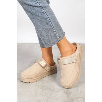 No Doubt Shoes – wholesale Träskor – dam – DAMTOFFLOR MED FUSKPÄLSFODER BEKVÄMA SLIP-IN MULE SLIDER TRÄSKOR6