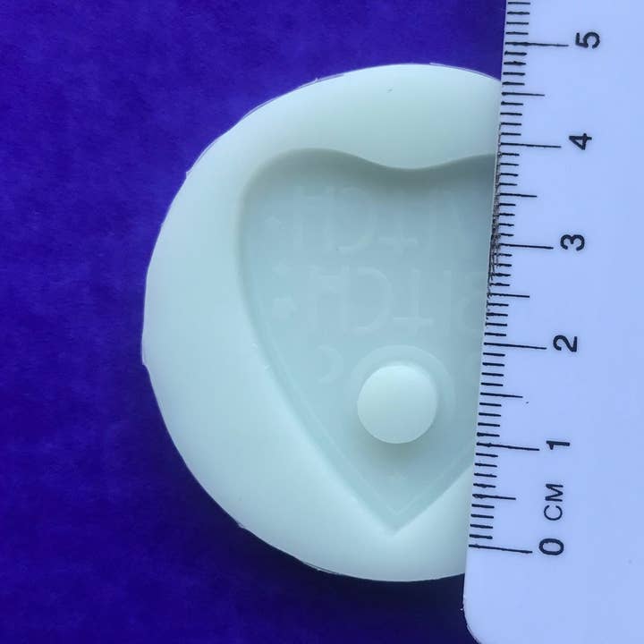 Witch Bitch Keychain Planchette Silicone Mould for wholesale by EllaRaeMouldsVinyls