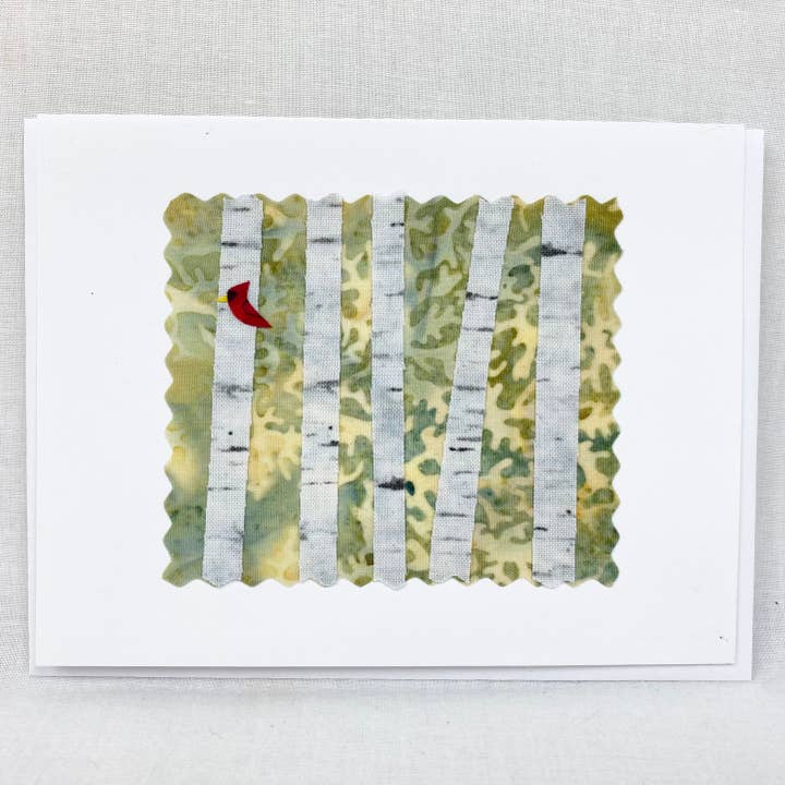 Birches Card for wholesale by Maine Hill Studio