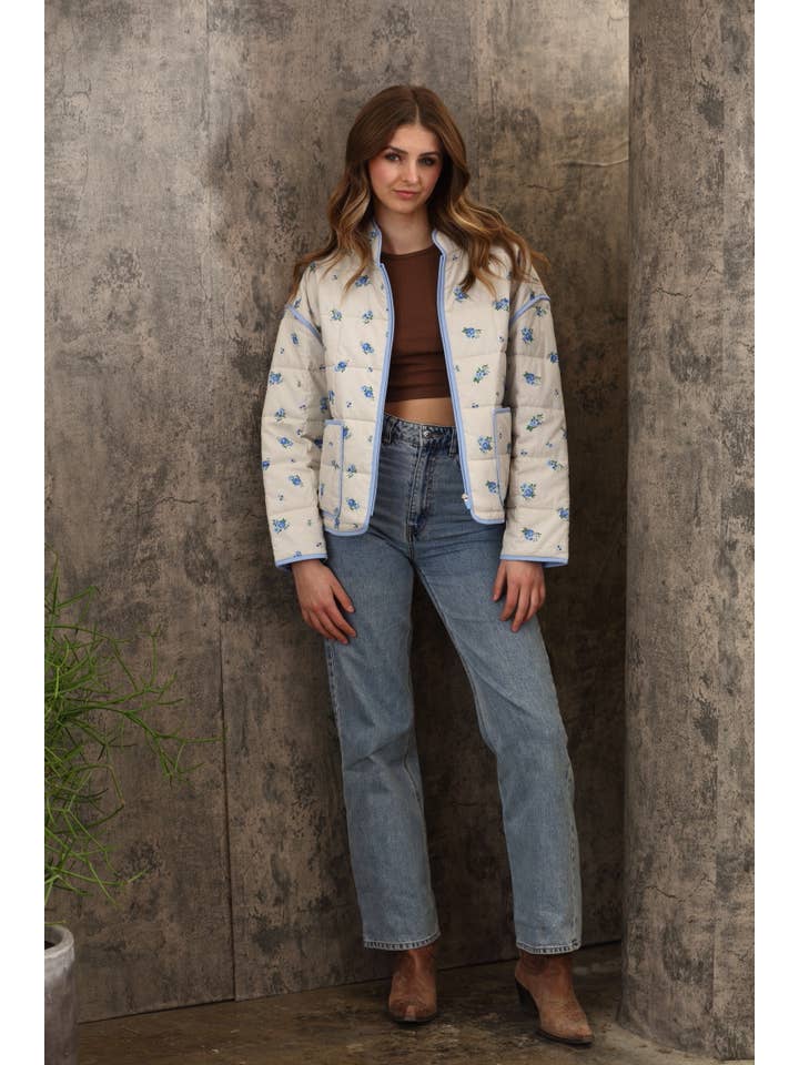26 International - Wholesale Jacket - Women's - Light Weight Quilted Gauze Shell Jacket