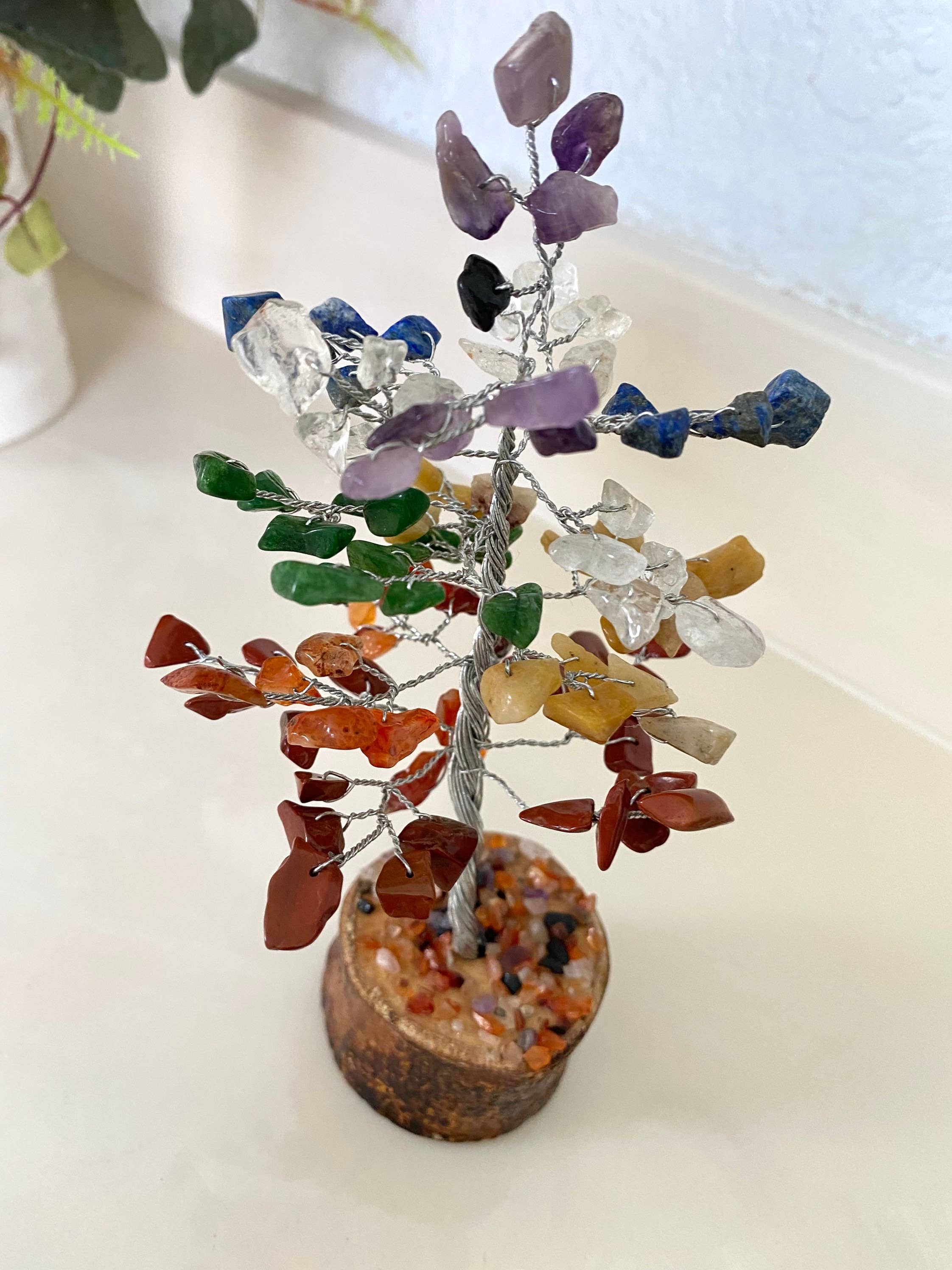 Like International – wholesale Decorative tabletop object – Tree of Life Crystal Gemstone Tower for Home Decor5